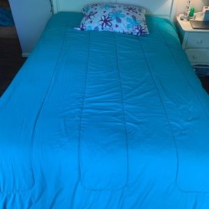 blue bedding for full size bed